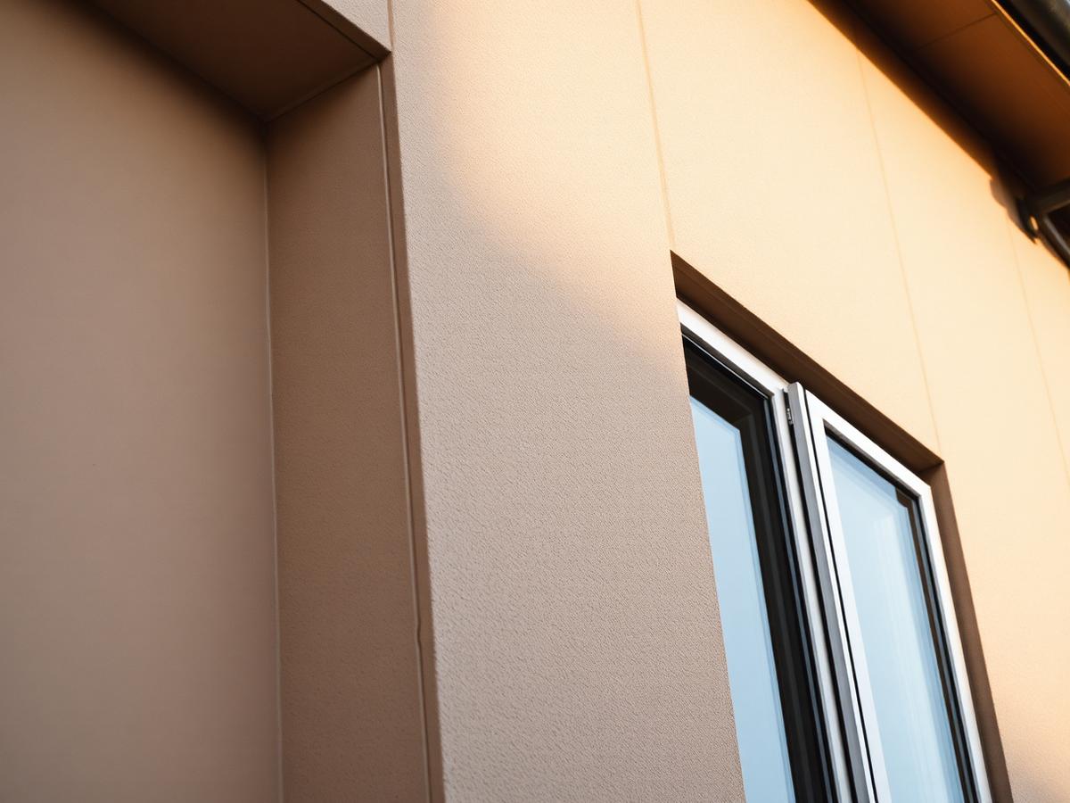 Détail d’une façade rénovée